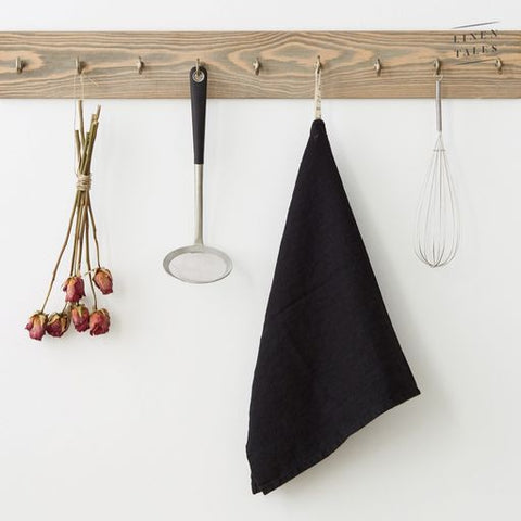 Linen Kitchen Towls - Black