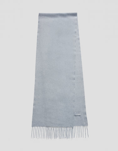 ROBINSON MAN | Fringed Cashmere Scarf | Silver