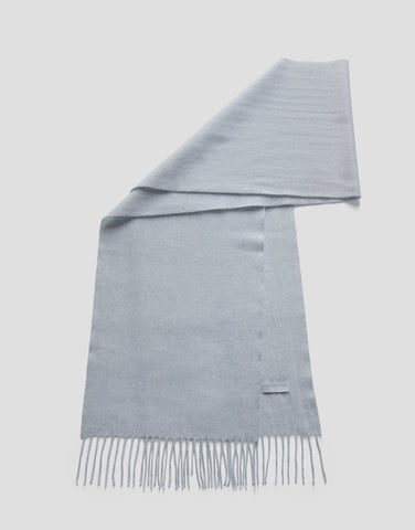 ROBINSON MAN | Fringed Cashmere Scarf | Silver