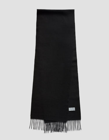 ROBINSON MAN | Fringed Cashmere Scarf | Black