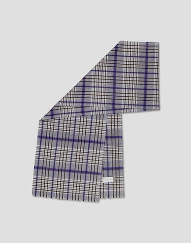 ROBINSON MAN | Superfine Cashmere Scarf | Blue Check