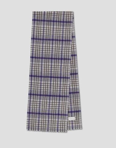 ROBINSON MAN | Superfine Cashmere Scarf | Blue Check