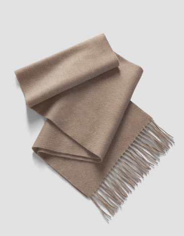 ROBINSON MAN | Fringed Cashmere Scarf | Natural