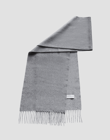 ROBINSON MAN | Fringed Cashmere Scarf | Grey