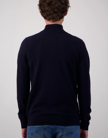 ROBINSON MAN | JCK Half-Zip Cashmere Sweater | Navy