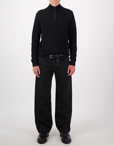 ROBINSON MAN | JCK Half-Zip Cashmere Sweater | Black