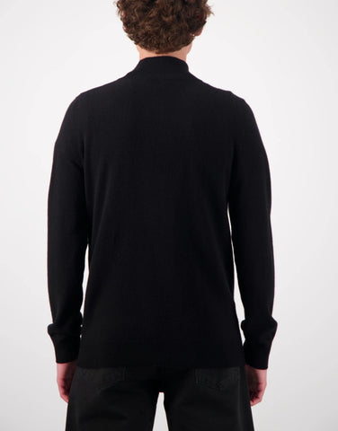 ROBINSON MAN | JCK Half-Zip Cashmere Sweater | Black