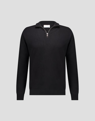 ROBINSON MAN | JCK Half-Zip Cashmere Sweater | Black