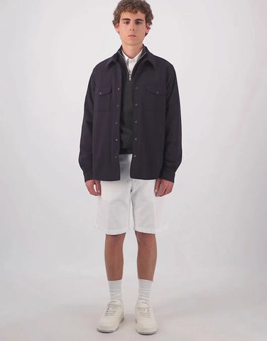 ROBINSON MAN | JCK Half-Zip Cashmere Sweater | Charcoal Melange