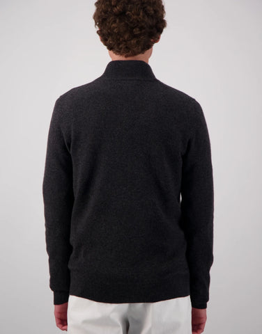 ROBINSON MAN | JCK Half-Zip Cashmere Sweater | Charcoal Melange