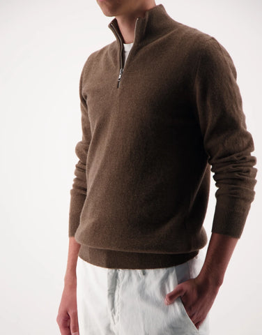 ROBINSON MAN | JCK Half-Zip Sweater | Driftwood