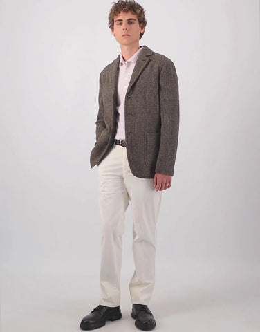 ROBINSON MAN | Endeavour Cashmere Polo Sweater | Pink Sand