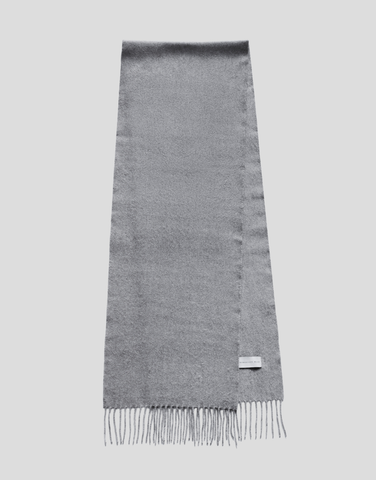 ROBINSON MAN | Fringed Cashmere Scarf | Grey