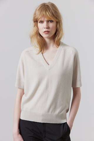 Laing - Jasper Cashmere V-Neck - Putty