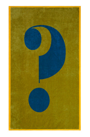 Lateral Objects Towel - Question Green