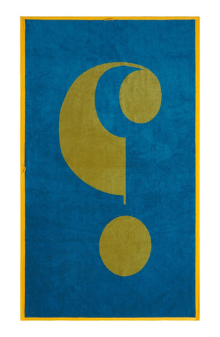 Lateral Objects Towel - Question Green