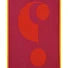Lateral Objects Towel - Question Orange