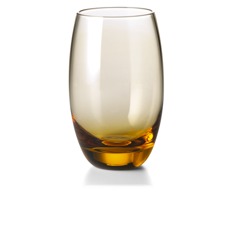 Dibbern 400ml Glass Solid Colour Tumblers Amber
