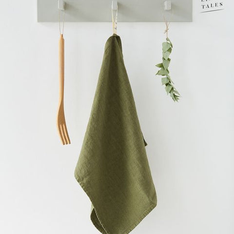 Linen Kitchen Towls - Martini Olive