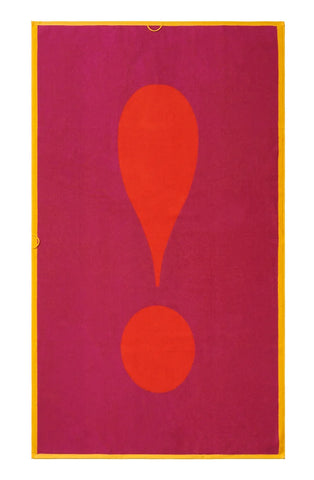 Lateral Objects Towel - Exclamation Orange