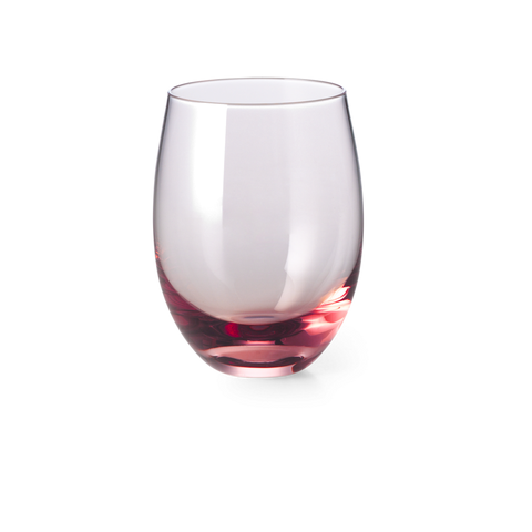Dibbern 250ml Glass Solid Colour Tumbler Rose