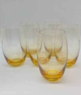Dibbern 400ml Glass Solid Colour Tumblers Amber