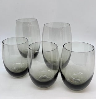 Dibbern 250ml Glass Solid Colour Tumbler Grey