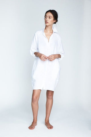 Evie Shirt Dress Snow